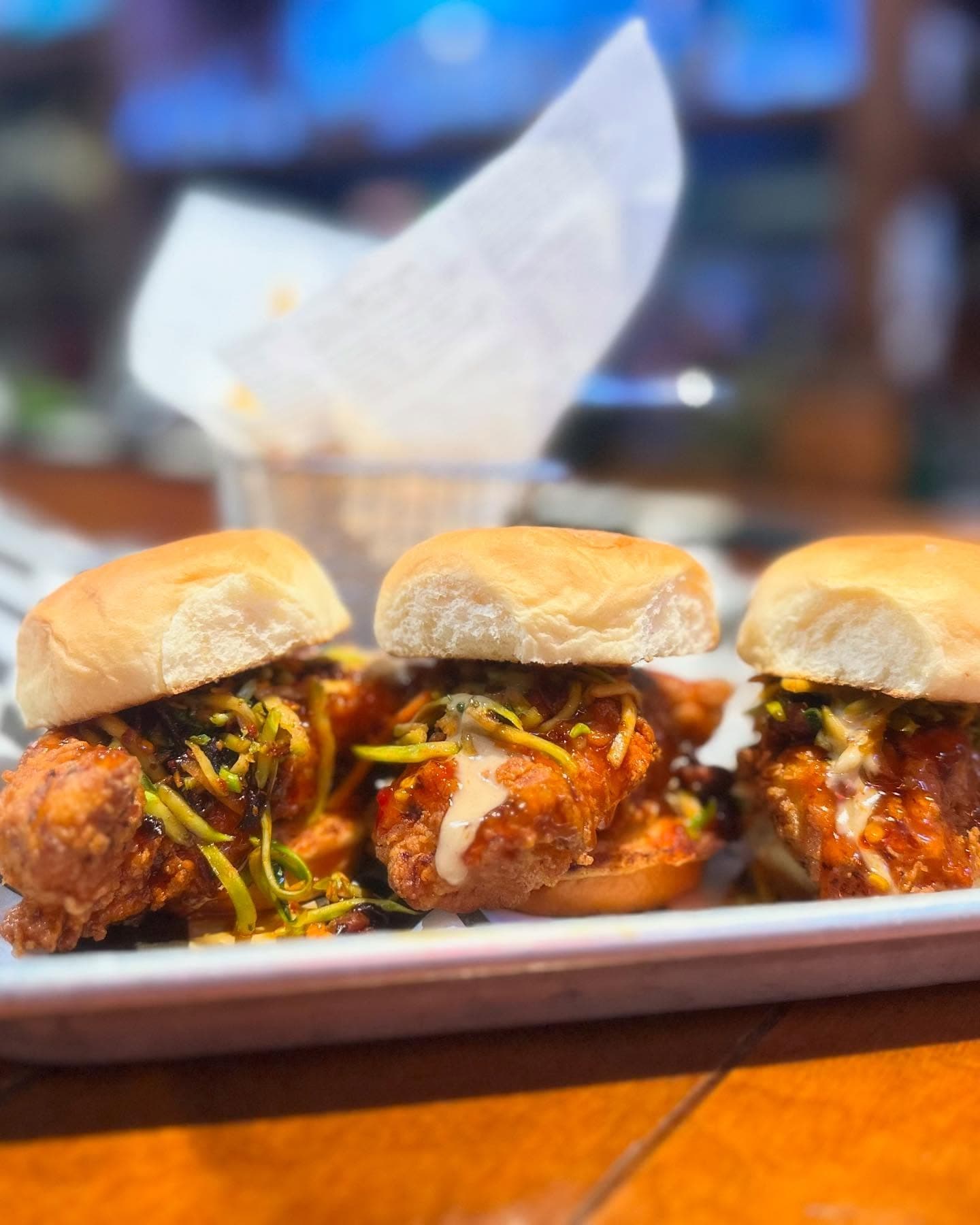 Smash bite sliders at The Mason Jar bar and grill in downtown Greer SC